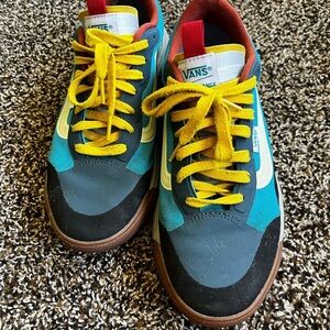 Vans Multicolor Sneakers with Yellow Laces